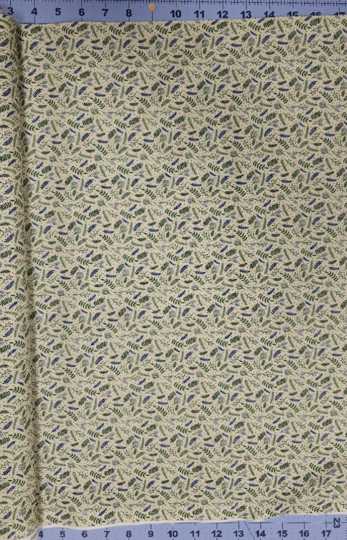 Blue on Ivory Branching Out by Jade Mosinski for RJR Fabrics JM 110 B16
