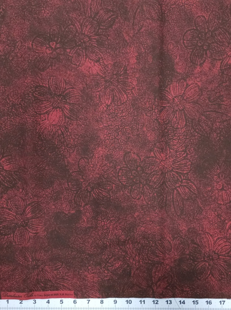 Claret - Flower Texture by Jinny Beyer for RJR Fabrics 6931 021 34
