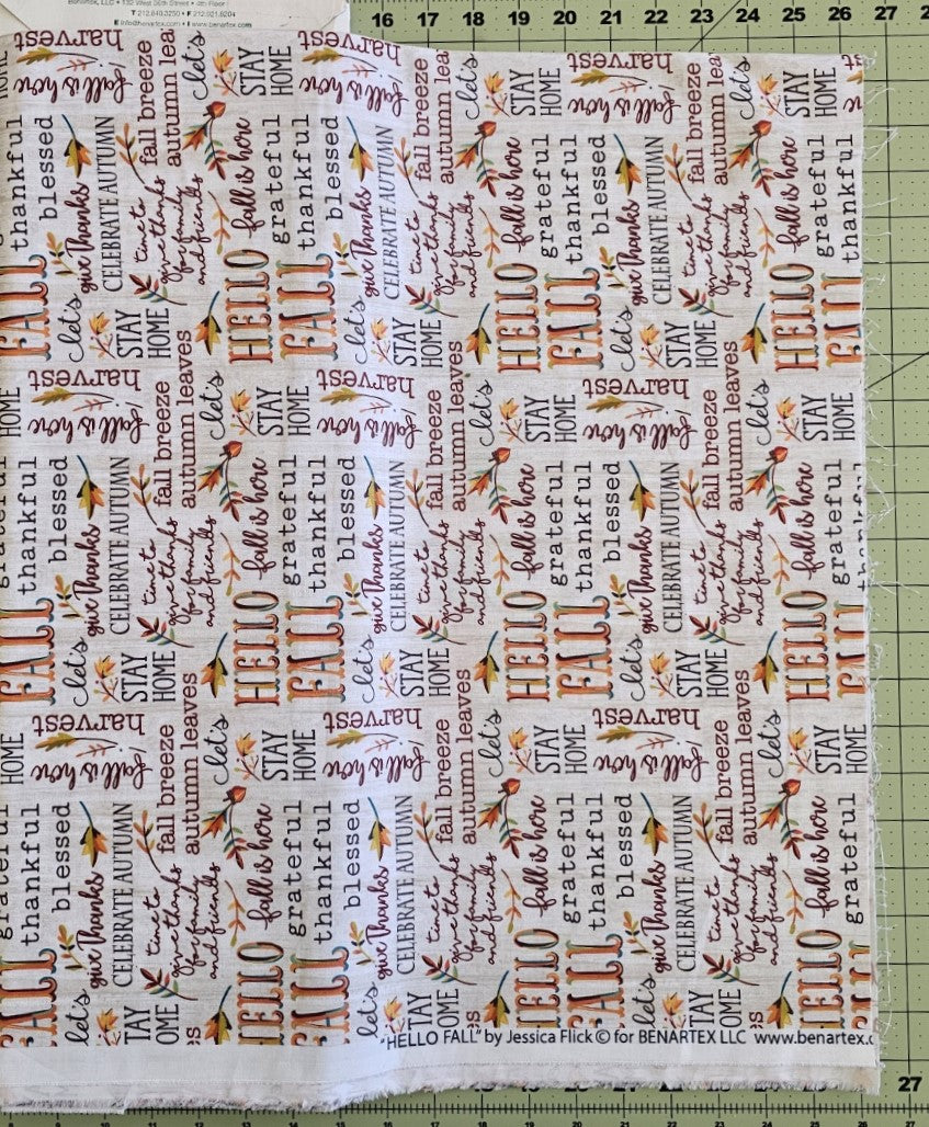 Hello Fall by Jessica Flick for Benartex 13011