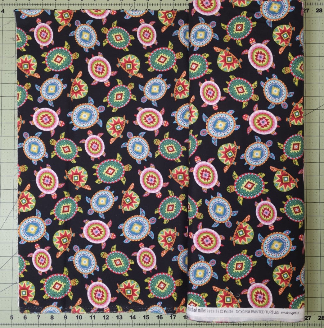 Painted Turtles by Michael Miller Fabrics DCX9798