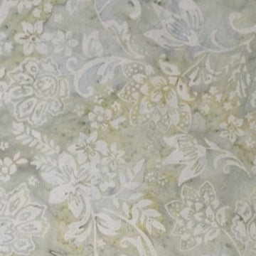 Sage Jacobean Floral Batik by Hoffman Fabrics U2455 77