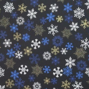 Sparkling Snowflakes Black by Kanvas Studio 12523M
