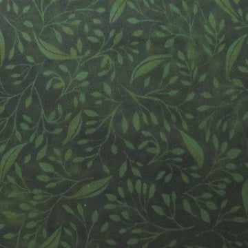 Alessia Dark Green Florish Wide Back by P&B Textiles 04394