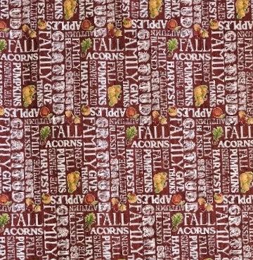 Monthly Placemats November - Barn Red by Tara Reed for  Riley Blake Designs C12421