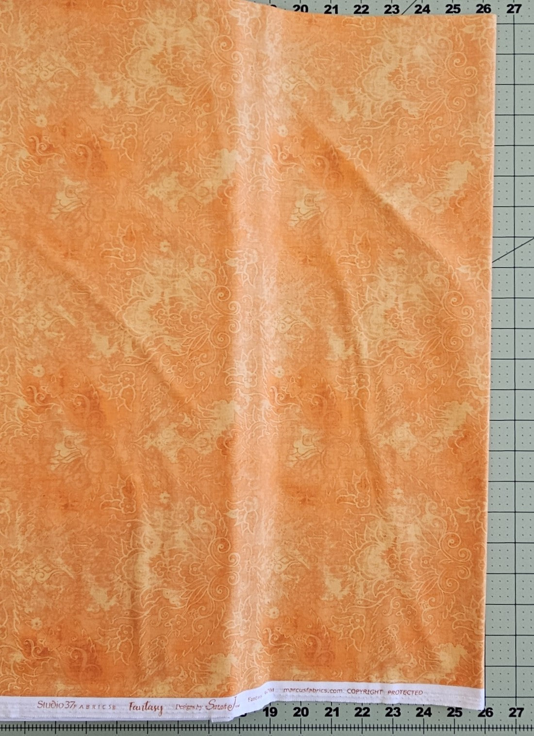 Fantasy - Lt Orange by Sarah J for Marcus Fabric