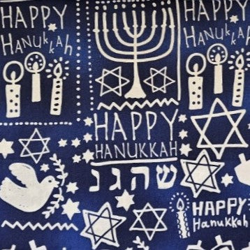 8 Days - Happy Hanukkah! - by the De Leon Design Group for Alexander Henry Fabrics 8959