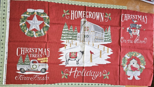 Homegrown Holidays panel by Deb Strain for Moda Fabrics
