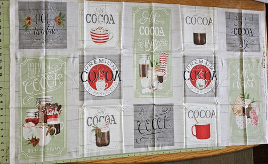 Hot Cocoa Bar panel by Wilmington Prints