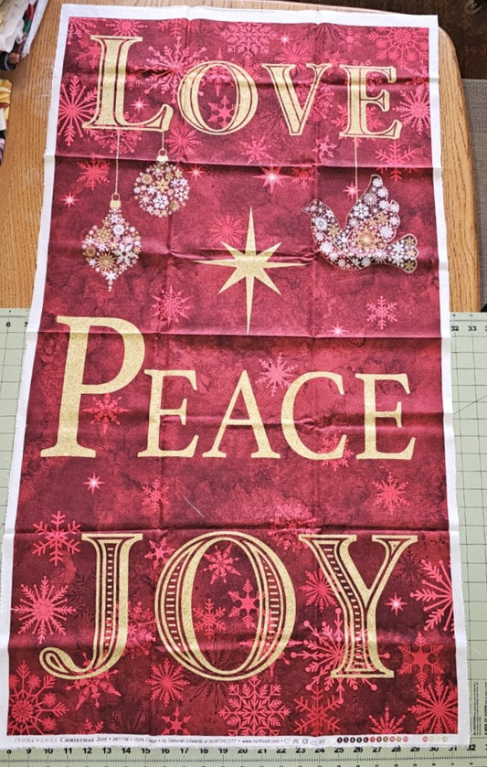 Christmas Joy panel by Northcott Fabrics 24771M-26
